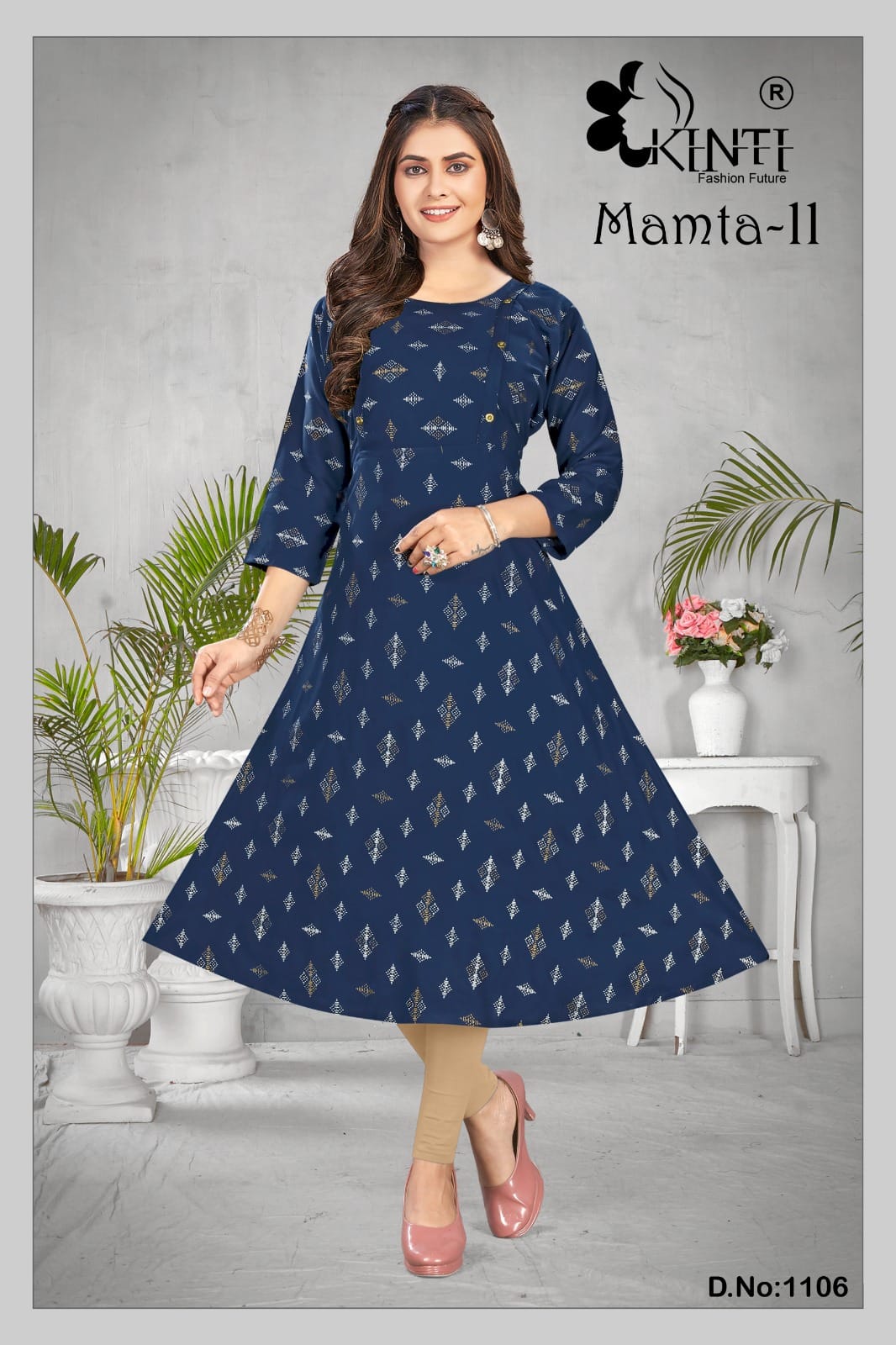 Mamta 11 By Kinti 1101-1108 Printed Kurtis Catalog